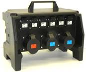 Départ 1X32A CEE17 tétra 2X32A CEE17 mono 6 x16NF