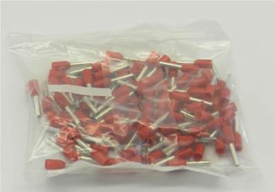 Sachet de 100 embouts de câblage 1mm² rouge