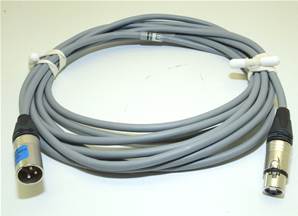 Câble DMX512 XLR3 1m