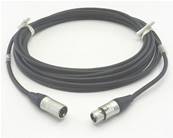 Câble DMX512 NOIR XLR5 25m -  2 paires câblées