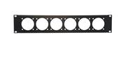 Face avant 19 pouces - 2U -6 PC 16  CEE17 Fixation 52 x 52 - MECATES