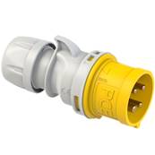 Fiche mle 3P+T 16A  jaune CEE17 - PCE 014-4 - IP44