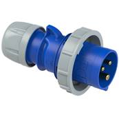 Fiche Male 2P+T 32A  CEE17  - PCE 0232-6 - IP67