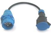Adaptateur 2P+T 16A mâle Maréchal DS1 / femelle CEE17  50cm