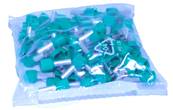  Sachet de 100 embouts de cblage 2X6mm vert