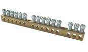 Bornier de terre  1 dpart  6  25mm - 14 dpart  1.5  16mm