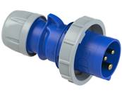 Fiche Male 2P+T 32A  CEE17  - PCE 0232-6 - IP67
