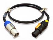 Prolongateurs 2P+T connecteurs CM2 Powercon B - Powercon true1 F 5m