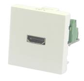 Plastron 45 embase HDMI femelle bornier à visser