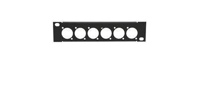 Plastron AT200 - 1U  pour  6 XLR série D - MECATES