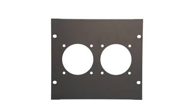 Plastron AT200 - 4U  pour   2 PC 16/32  fixation 60x60 -MECATES