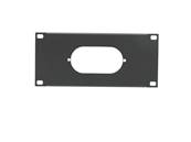 Plastron AT200 - 2U pour 1 PC 16A double K501 (K5) - MECATES