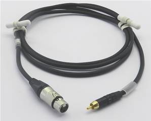 Câble modulation XLR3F/Cinch mâle 1m