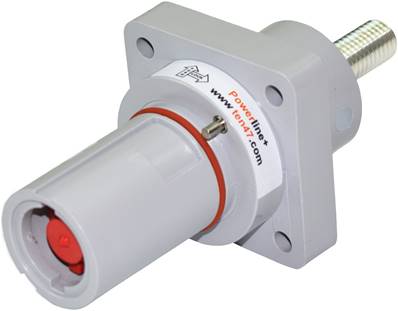 Embase drain mâle 500A grise
