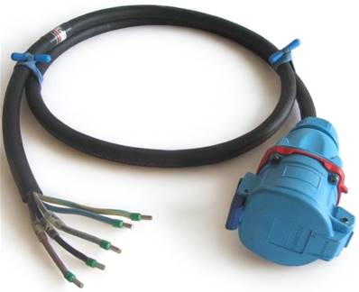 Epanoui Fiche Femelle 3P+N+T 32A  maréchal DS3  2m