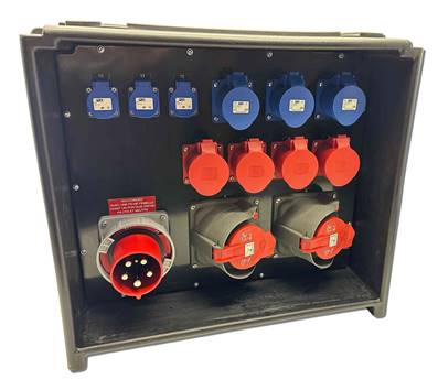 Départ 2x 63A CEE17 tétra 4X32A CEE17 tétra 3x32A CEE17 mono 3X16A NF