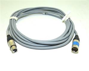 Câble DMX512 GRIS XLR5 5m -  2 paires câblées
