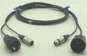 DMX POWER NF + XLR3 1m