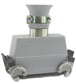 Prise H64 mâle  2 leviers  complète 