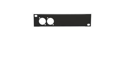 Plastron AT200 - 1U  pour  2 XLR série D - MECATES