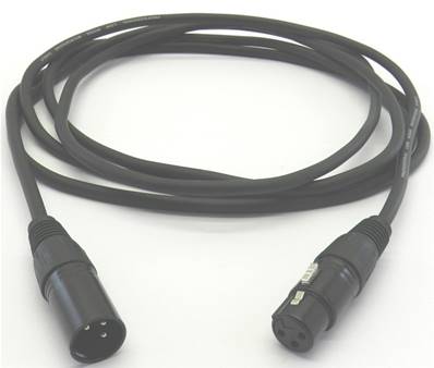 Câble micro XLR3M/F 1m - Pas de marquage longueur