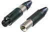 Fiche XLR3 mâle/ femelle convertcon NC3FMC