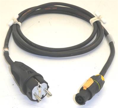 Prolongateur 2P+T 10A NF Connecteurs CM2/PCE Câble 3G1.5 1m