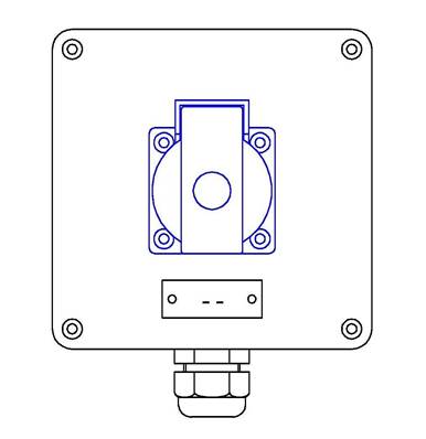 1 socle 16A NF - 1 PG16