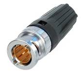 Fiche BNC 75 ohms bayonette manchon noir