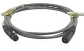  Câble DMX512 GRIS XLR3  2m - Connecteurs CM2