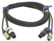 DMX POWER powercon + XLR5 10m