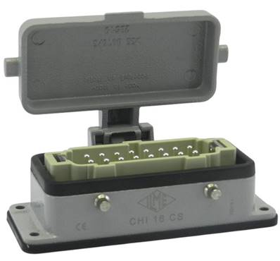 Embase H16 mâle 4 pivots complète