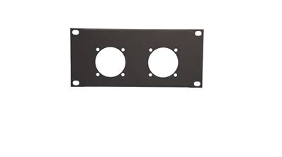 Plastron AT200 - 2U  pour  2 PC 16 NF Fixation 38 x 38 - MECATES