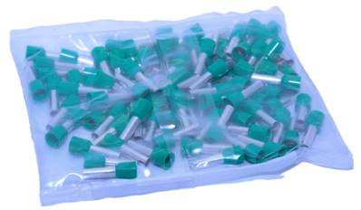 Sachet de 100 embouts de câblage  6mm2 vert