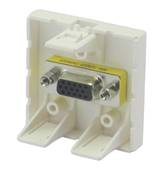 Plastron 45 embase VGA femelle traversante