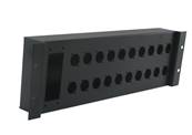 Patch rackable 19 pouces 3U pour 20 XLR série D et 1 H40/72 - MECATES