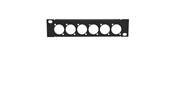 Plastron AT200 - 1U  pour  6 XLR srie D - MECATES