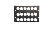 Plastron AT200 - 3U  pour  18 XLR série D - MECATES