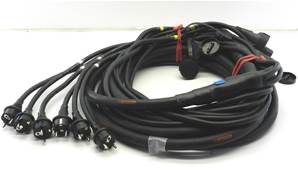 Cable 6 circuits  Epanouis mâle/ femelle cordons moulés 5m