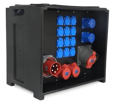 Départ 63A CEE17 tétra 2X32A CEE17 tétra 2x32A CEE17 mono 12X16A NF