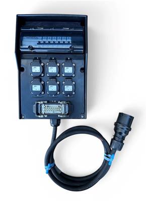 Coffret mural 32A - Départ 6X16NF + H16FL en parallèle - G