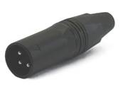 Connecteur CM2 mle XLR 3 points noir 