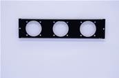 Plastron T  1U pour 3 PC  16A (D56)
