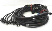 Cable 6 circuits  Epanouis mâle/ femelle cordons moulés 25m