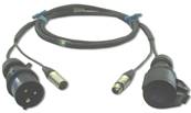 DMX POWER CEE17 + XLR5 10m