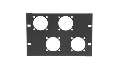Plastron AT200 - 3U  pour 4 PC 16 NF Fixation 38 x 38 - MECATES
