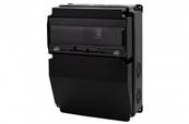 Coffret noir 330X240X140 IP66 IK08 12 modules  ABS Tenue au feu 650°
