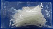 Lot de 100 colliers de câblage blanc 100x2.5
