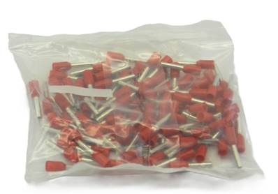Sachet de 100 embouts de câblage 1mm² rouge