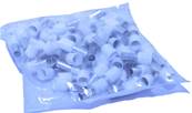 Sachet de 100 embouts de cblage 16mm blanc ou bleu (selon arrivage)